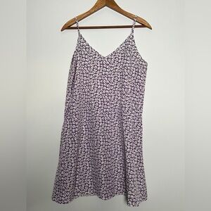 Breezy Purple Floral Cami Dress, Size L
